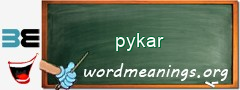 WordMeaning blackboard for pykar